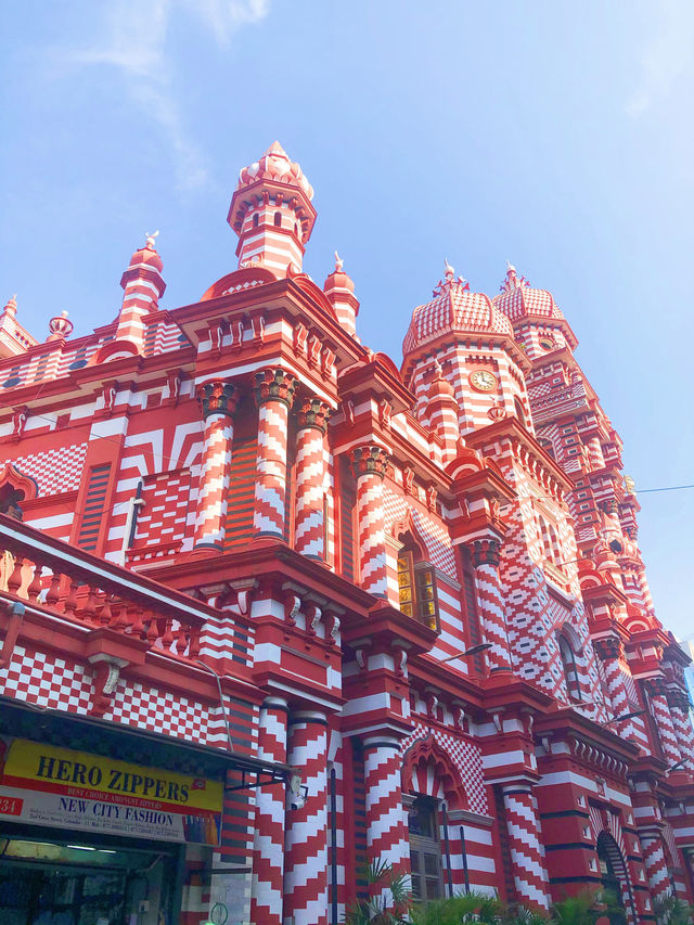 Pluck 🌿 the pink mosque 🕌 in Colombo.