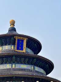 北京一個人 在天壇從白天到夜晚