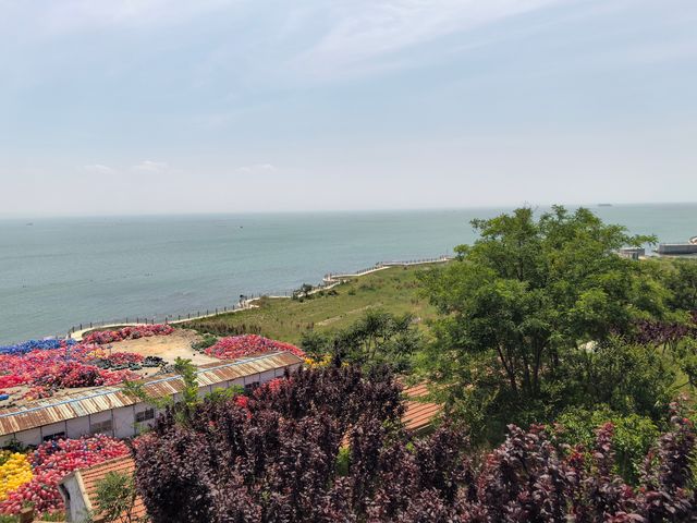 長島景點之一渤海黃海分界線