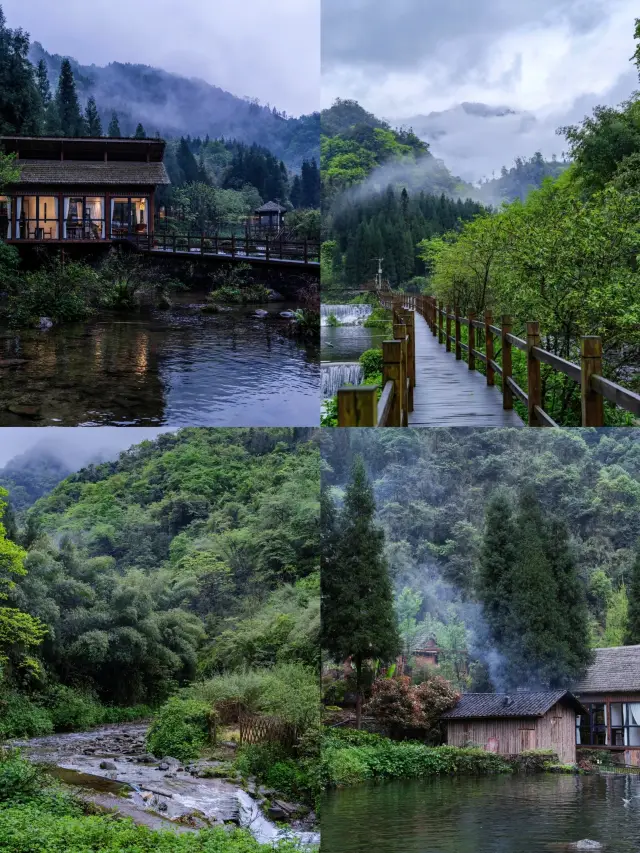 청두에서 1.5시간 거리에 있는 천연 온천 명소!!