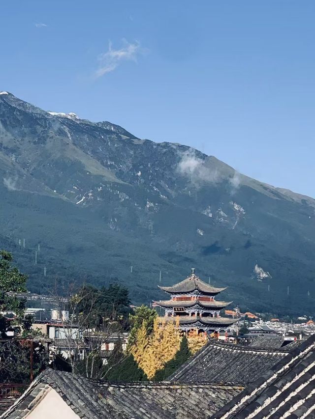在房間就可以看到蒼山的民宿！
