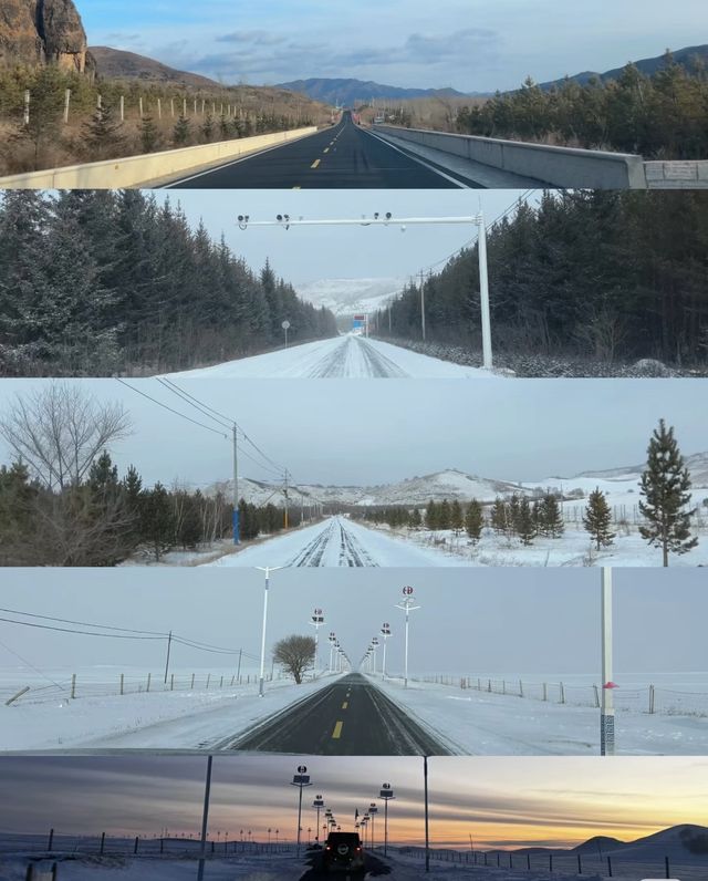 來烏蘭布統看雪了
