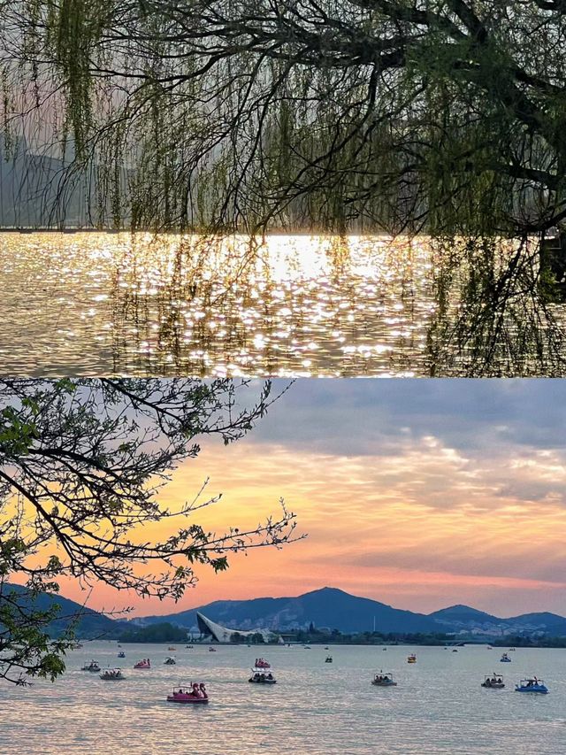 徐州雲龍湖晚霞看了，果然厲害