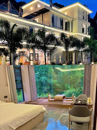 Nankun Mountain! The mountain hot spring pool villa is truly amazing!