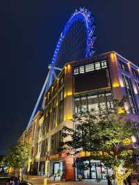 中山興中廣場摩天輪：夜間浪漫奇境
