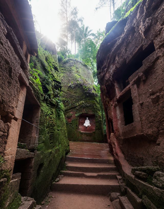竹林秘境中嘅禪意中岩寺，被央視點名！青神竹藝仙境