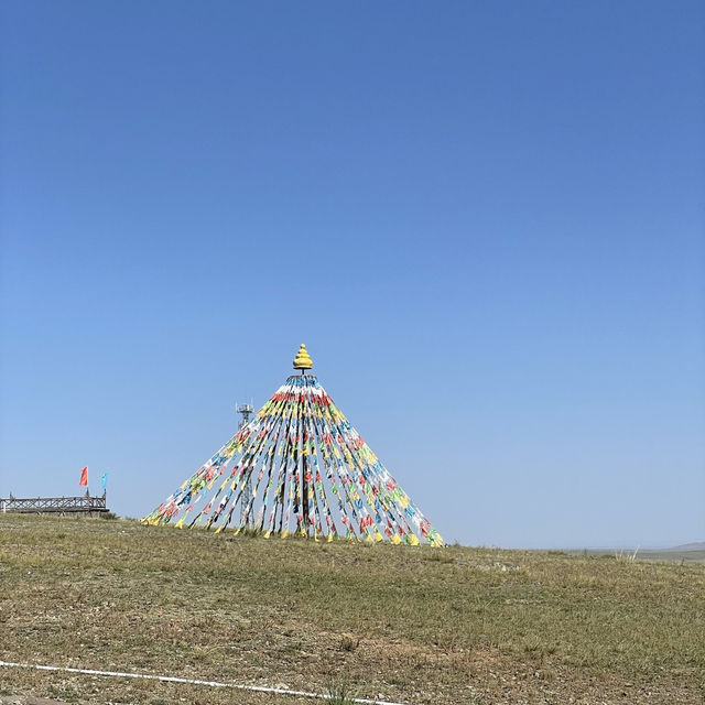 【中国 内モンゴル自治区】🌿 内モンゴル・シラムレン草原にある「红格尔敖包」へ 🌿