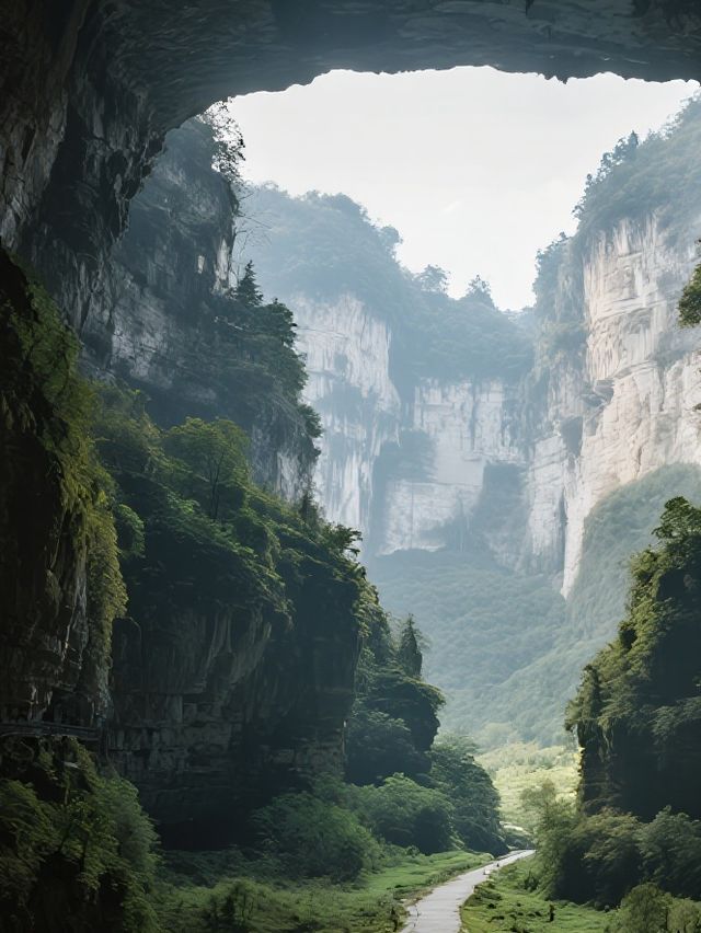 武隆天生三橋親子遊穿越仙俠世界！娃看瀑布超震撼