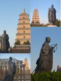 深秋初冬的西安大雁塔半日遊也太愜意了吧！