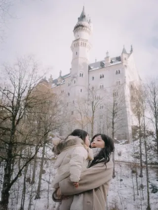 Neuschwanstein Castle Dreamy Ice and Snow Castle