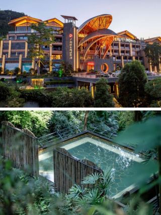 Karst Mountain Scenic Hot Spring Geomagnetic Healing Popular Hotel