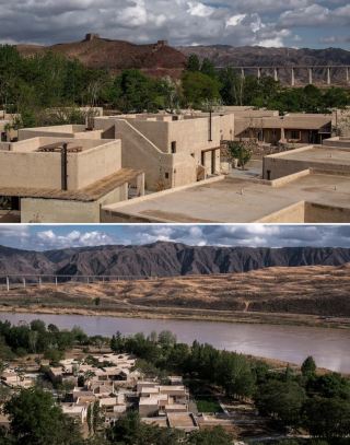 사막 황하와 인접! 황하 숙집의 세련된 흙집에서 잠들다