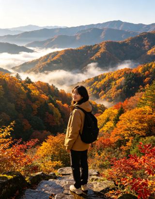 가을의 절정은 바로 여기! 광무산 단풍의 향연, 일 년 내내의 절경을 담다