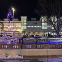 2月のJR福井駅恐竜広場