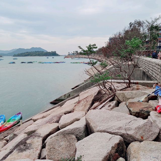 冬天海面，美好的一道風景！