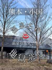 熊本/小国町　温泉の蒸気を利用した地獄蒸しが美味しすぎる‼︎🥚♨️