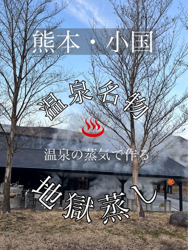 熊本/小国町　温泉の蒸気を利用した地獄蒸しが美味しすぎる‼︎🥚♨️