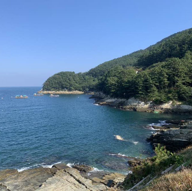 아름다운 해금강을 한 눈에 담을 수 있는, 거제 바람의 언덕