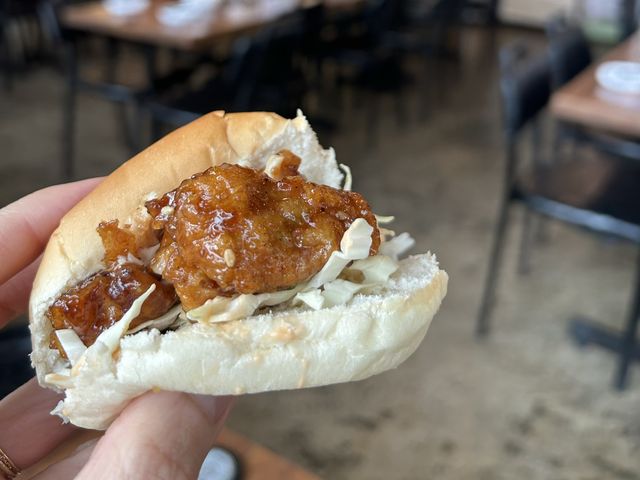 水原では、カルビ味のフライドチキン！