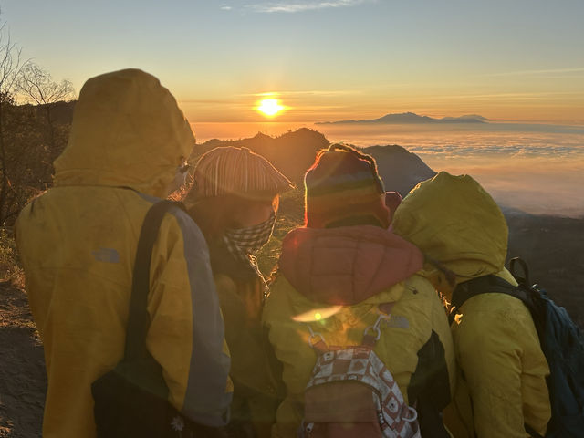 Bromo’s Blazing Dawn: A Dusty Orange Dream