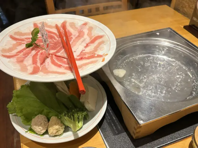 The Black Pork Shabu-Shabu that only needs water.