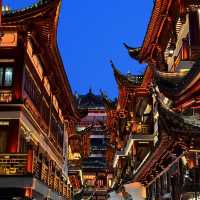 Yuyuan Old Street ตอนกลางคืน