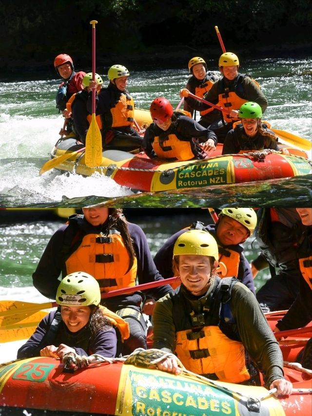 🇳🇿 Rafting at Tutea Falls 📍 Rotorua