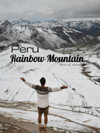 Peru กับความงามที่ซ่อนอยู่ Rainbow Mountain 