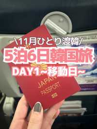 【韓国旅行】DAY1(出国日編)~5泊6日のひとり韓国旅🇰🇷✈️
