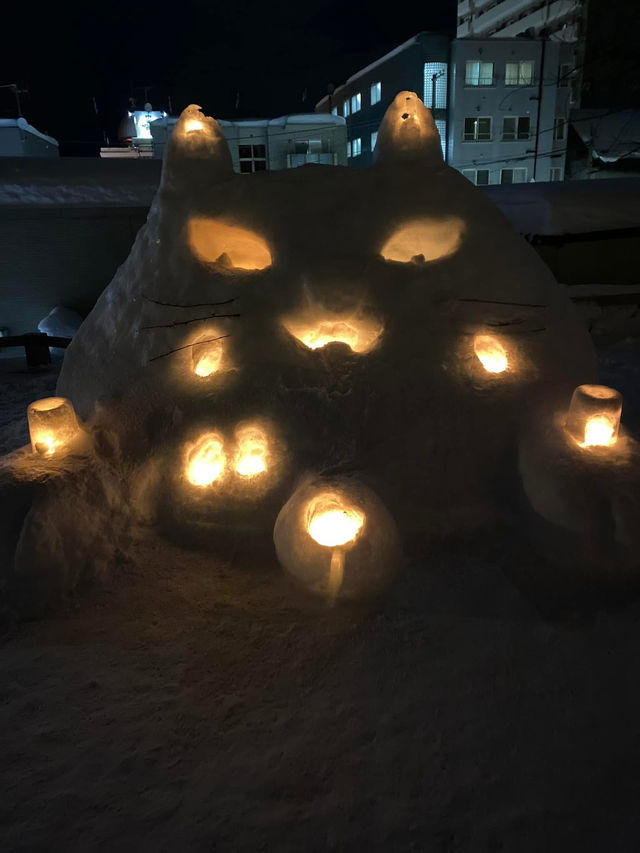 冬日白雪皚皚更替「小樽」