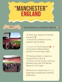 Manchester itinerary 🤟🇬🇧