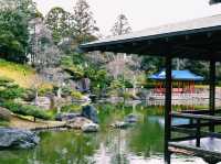 静寂と四季が彩る癒しの空間🌿⛲