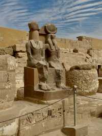 ✨ Deir el-Bahari Diaries: Pharaohs, Sandals, & a Goat’s Selfie Moment 🐐
