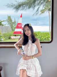 คาเฟ่เรือใบสีแดง ติดทะเล @Sea Horadee ⛵️🏝️