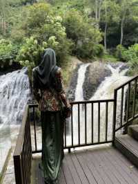 Cafe with Waterfall View in Bandung