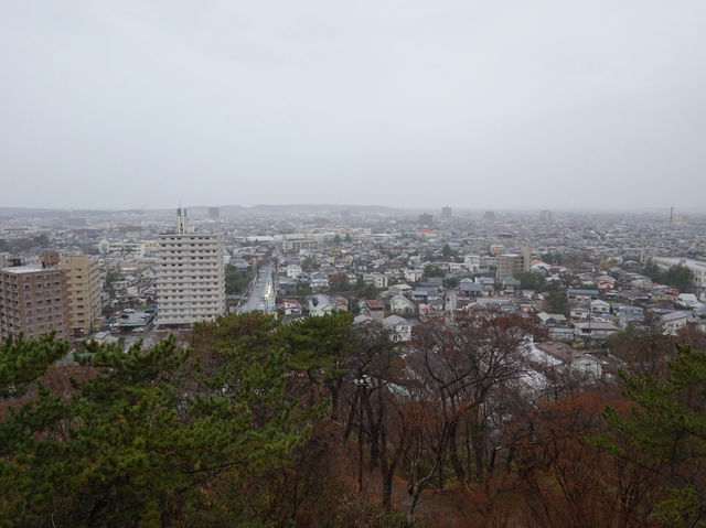 🌧️ Moody Skies Over Kubota Castle Ruins – A Quiet Slice of History