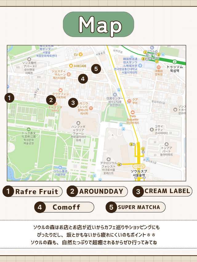 🇰🇷🌳ソウルの森！本命カフェ5選