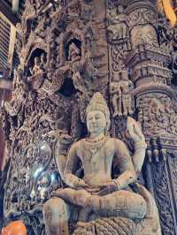 The Sanctuary of Truth in Pattaya, Thailand, is an impressive structure