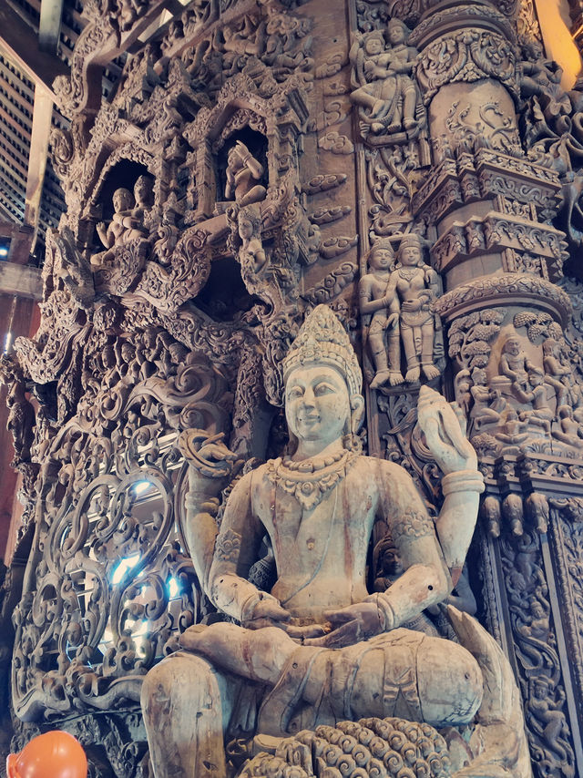 The Sanctuary of Truth in Pattaya, Thailand, is an impressive structure