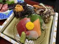 皆生温泉の宿で海の幸を堪能