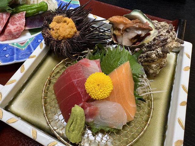 皆生温泉の宿で海の幸を堪能