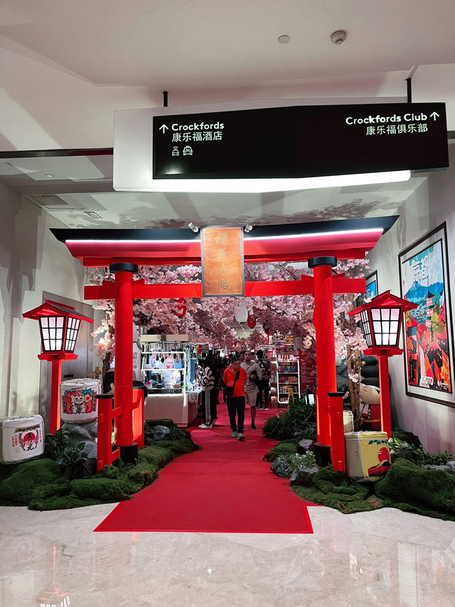 Cherry Blossom Japan Street at Crockfords Hotel: Must-Visit Insta Wonderland 
