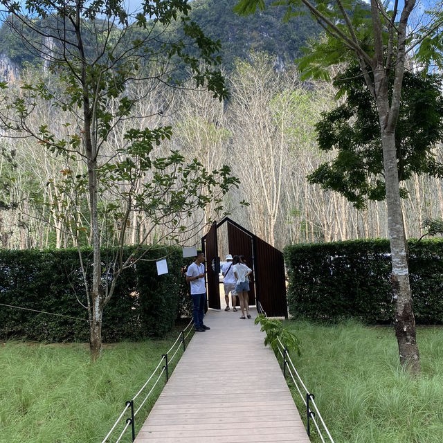 คาเฟ่ลับกลางหุบเขาใจกลางกระบี่ 🏔️🌳🍃