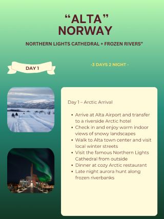 Alta — “Northern Lights Cathedral + Frozen Rivers”