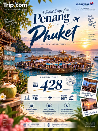 🇹🇭PHUKET, HERE WE COME! ✈️Round-Trip Flights from RM428