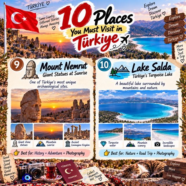 🇹🇷 10 Places You Must Visit in Türkiye ✈️