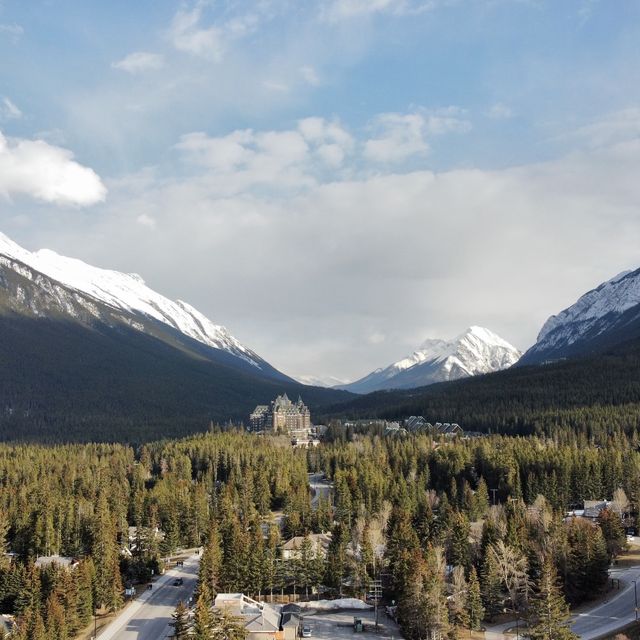 Cascade Mountain and the Canadian Rockies!