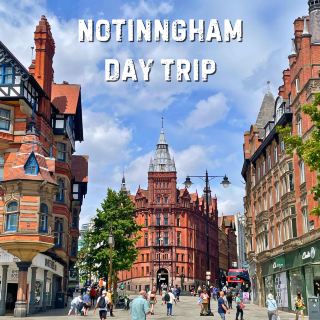 Nottingham🇬🇧Castle, City, Windmill & Riverside Explored 🏰🚶‍♀️🌬️🚴