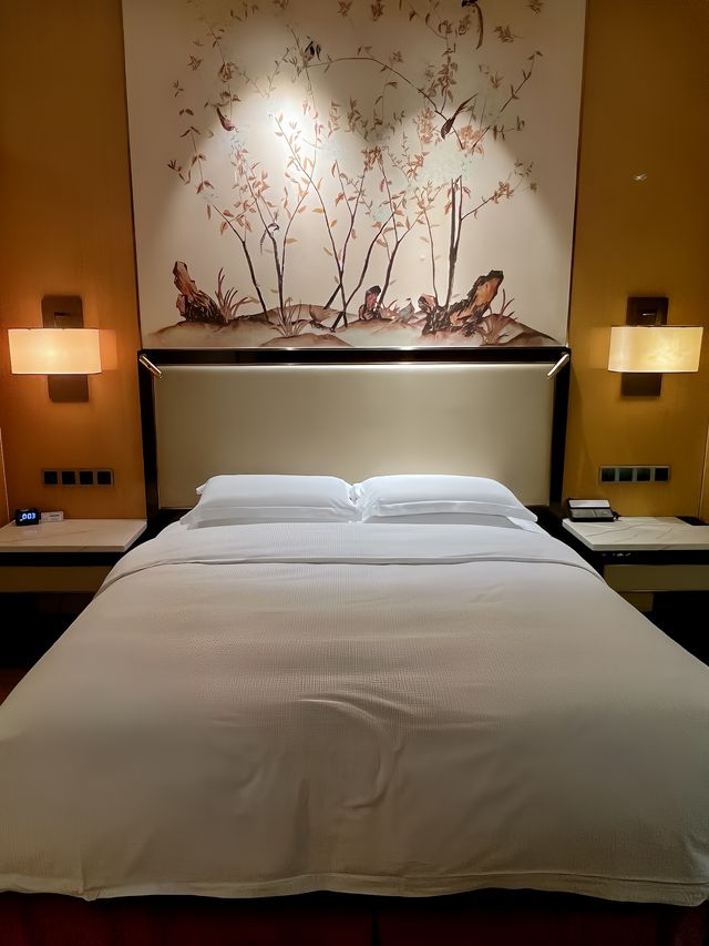 在武漢希爾頓，與鸚鵡洲大橋一起吃早餐