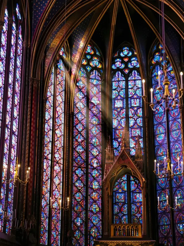 Aesthetic Enhancement | "The Medieval Stained Glass Windows of the Parisian Cathedral"